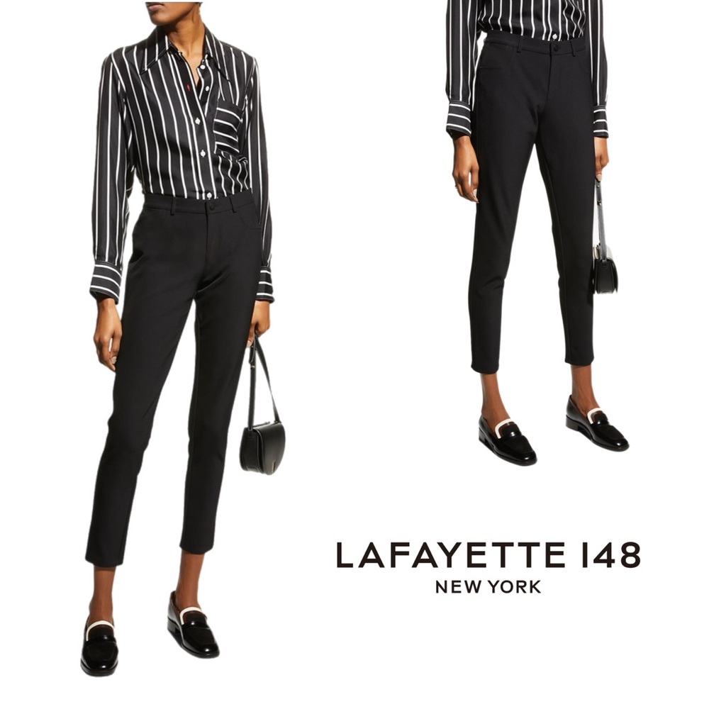 NEW Lafayette 148 Mercer Acclaimed Stretch Mid-Rise Skinny Jeans